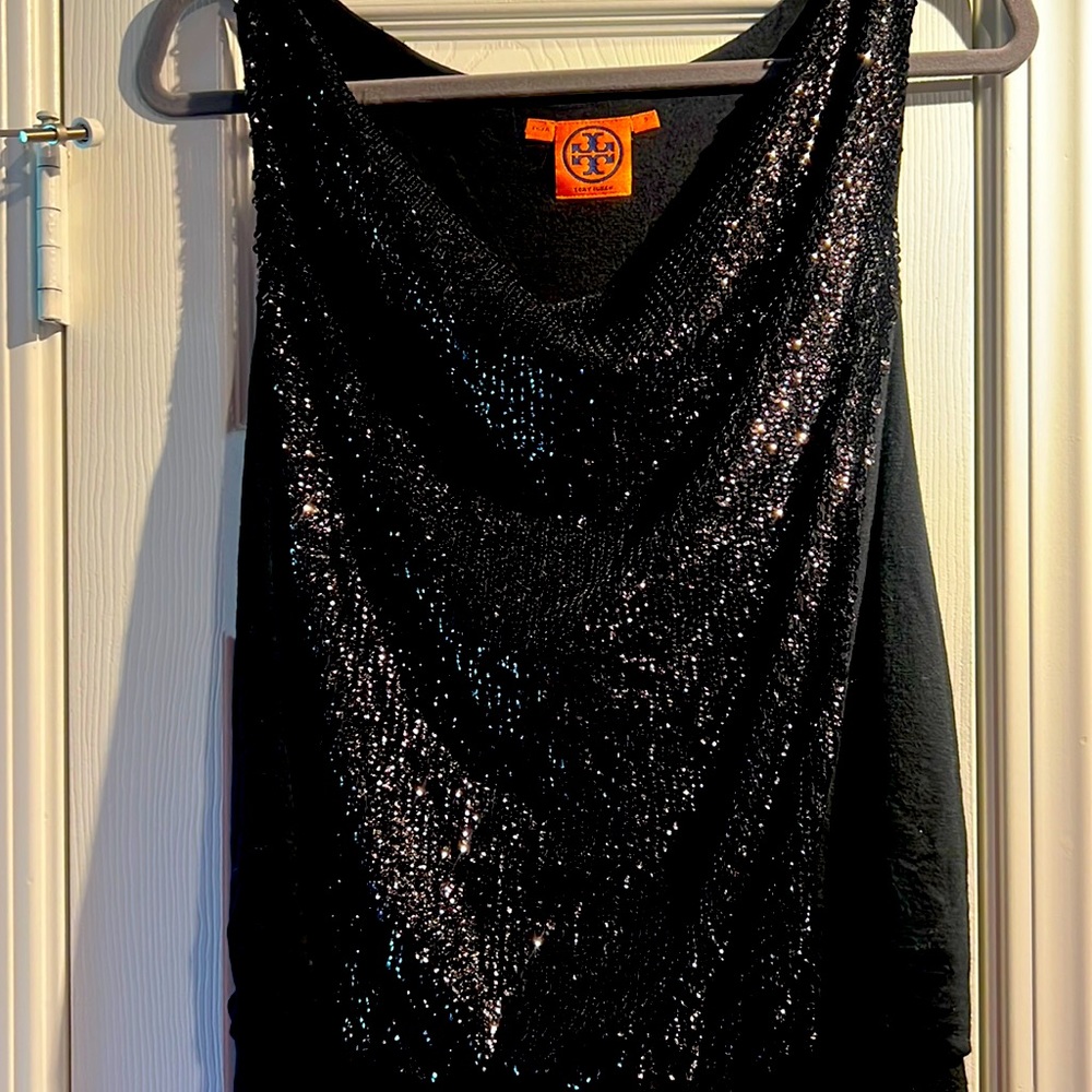 Little black Tory Birch dress with sequence